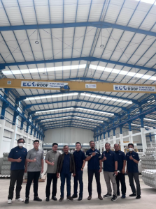 Kunjungan SID ke pabrik UPVC Ecoroof
